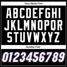 Load image into Gallery viewer, Custom Black White-Purple Authentic Baseball Jersey