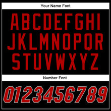 Load image into Gallery viewer, Custom Black Red-Gray Authentic Baseball Jersey