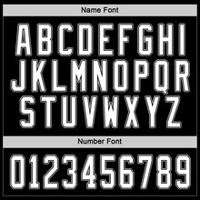 Load image into Gallery viewer, Custom Black White-Gray Hockey Jersey