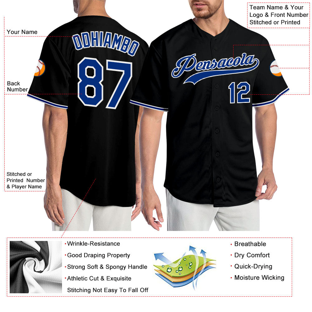 Custom Royal White-Royal Sleeveless Stripe Fashion Baseball Jersey main image 0