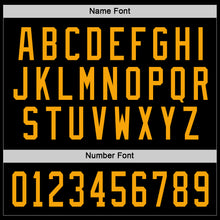 Load image into Gallery viewer, Custom Black Gold Hockey Jersey