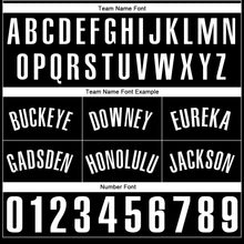 Load image into Gallery viewer, Custom Black White Authentic Throwback Basketball Shorts