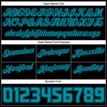 Load image into Gallery viewer, Custom Black Teal-Black Authentic Throwback Basketball Shorts