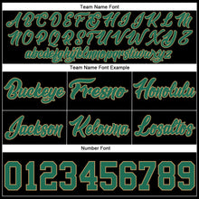 Load image into Gallery viewer, Custom Black Kelly Green-Old Gold Authentic Throwback Basketball Shorts