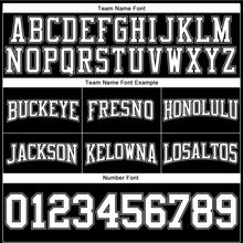 Load image into Gallery viewer, Custom Black White-Gray Authentic Throwback Basketball Shorts