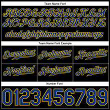 Load image into Gallery viewer, Custom Black Royal-Gold Authentic Throwback Basketball Shorts