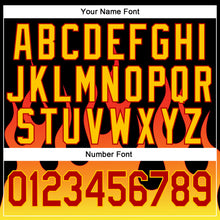 Load image into Gallery viewer, Custom Stitched Black Red-Gold 3D Pattern Design Flame Sports Pullover Sweatshirt Hoodie