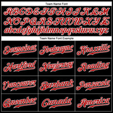 Load image into Gallery viewer, Custom Black Gold-Red Authentic Baseball Jersey