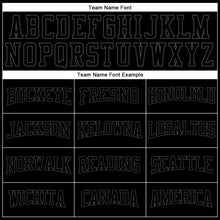 Load image into Gallery viewer, Custom Black Black-Steel Gray Authentic Throwback Basketball Jersey
