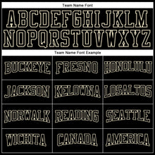Load image into Gallery viewer, Custom Black Black-Cream Authentic Throwback Basketball Jersey