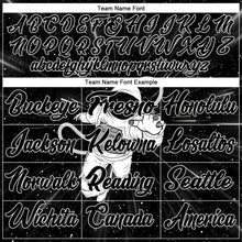 Load image into Gallery viewer, Custom Black Black-White 3D Pattern Design Astronaut Authentic Baseball Jersey