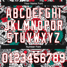 Load image into Gallery viewer, Custom Black White-Red 3D Skull Fashion Authentic Baseball Jersey