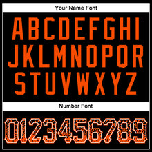 Load image into Gallery viewer, Custom Black Orange-White Authentic Drift Fashion Baseball Jersey