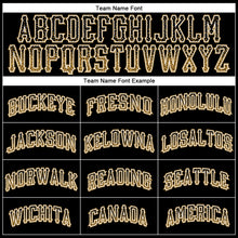 Load image into Gallery viewer, Custom Black Old Gold-White Authentic Drift Fashion Baseball Jersey