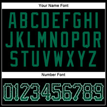 Load image into Gallery viewer, Custom Black Kelly Green-White Authentic Drift Fashion Baseball Jersey