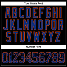 Load image into Gallery viewer, Custom Black Royal-Orange Authentic Drift Fashion Baseball Jersey
