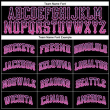 Load image into Gallery viewer, Custom Black Pink-Light Blue Authentic Drift Fashion Baseball Jersey