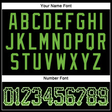 Load image into Gallery viewer, Custom Black Neon Green-White Authentic Drift Fashion Baseball Jersey