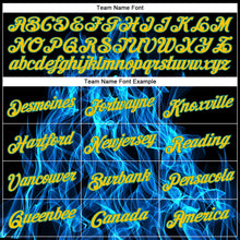 Load image into Gallery viewer, Custom Black Gold-Aqua 3D Pattern Design Flame Performance T-Shirt