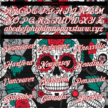 Load image into Gallery viewer, Custom Black White-Red 3D Skull Fashion Performance T-Shirt