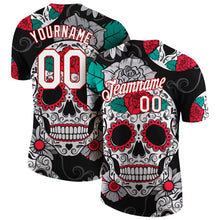Load image into Gallery viewer, Custom Black White-Red 3D Skull Fashion Performance T-Shirt