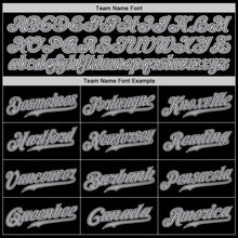 Load image into Gallery viewer, Custom Black Gray-White Authentic Baseball Jersey
