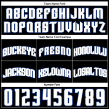 Load image into Gallery viewer, Custom Black Royal Pinstripe White-Gray Authentic Basketball Shorts