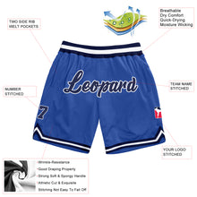 Load image into Gallery viewer, Custom Blue Navy-White Authentic Throwback Basketball Shorts