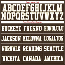 Load image into Gallery viewer, Custom Brown Red-Cream Authentic American Flag Fashion Baseball Jersey