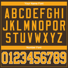 Load image into Gallery viewer, Custom Brown Gold-White Performance T-Shirt