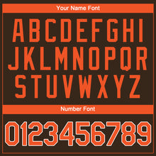 Load image into Gallery viewer, Custom Brown Orange-White Performance T-Shirt