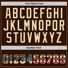 Load image into Gallery viewer, Custom Stitched Brown Vintage USA Flag-Cream Sports Pullover Sweatshirt Hoodie