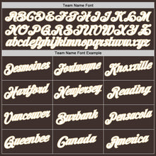 Load image into Gallery viewer, Custom Stitched Brown Red-White Sports Pullover Sweatshirt Hoodie