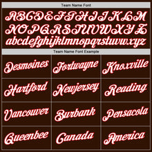 Load image into Gallery viewer, Custom Brown White-Red Performance T-Shirt