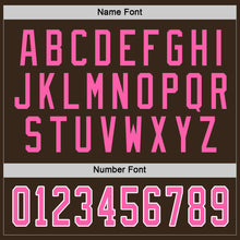Load image into Gallery viewer, Custom Brown Pink-White Hockey Jersey