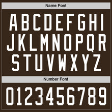 Load image into Gallery viewer, Custom Brown White Hockey Jersey