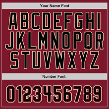Load image into Gallery viewer, Custom Stitched Burgundy Black-Cream Sports Pullover Sweatshirt Hoodie
