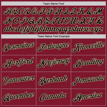 Load image into Gallery viewer, Custom Stitched Burgundy Black-Cream Sports Pullover Sweatshirt Hoodie