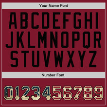 Load image into Gallery viewer, Custom Stitched Burgundy Vintage USA Flag-Cream Sports Pullover Sweatshirt Hoodie