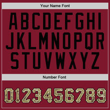 Load image into Gallery viewer, Custom Stitched Burgundy Camo-Black Sports Pullover Sweatshirt Hoodie