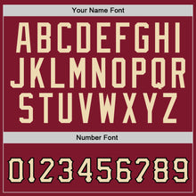 Load image into Gallery viewer, Custom Stitched Burgundy Cream-Black Sports Pullover Sweatshirt Hoodie