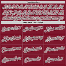 Load image into Gallery viewer, Custom Stitched Burgundy Gray-White Sports Pullover Sweatshirt Hoodie