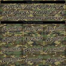 Load image into Gallery viewer, Custom Camo Black-City Cream Authentic Salute To Service Baseball Jersey