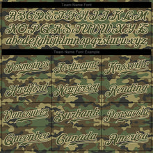 Load image into Gallery viewer, Custom Camo Olive-Cream Authentic Salute To Service Baseball Jersey