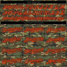 Load image into Gallery viewer, Custom Camo Orange-Black Authentic Salute To Service Baseball Jersey