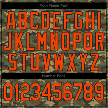 Load image into Gallery viewer, Custom Camo Orange-Black Authentic Salute To Service Baseball Jersey
