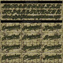 Load image into Gallery viewer, Custom Camo Olive-Black Authentic Salute To Service Baseball Jersey