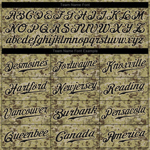 Load image into Gallery viewer, Custom Camo Black-Cream Authentic Salute To Service Baseball Jersey