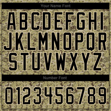 Load image into Gallery viewer, Custom Camo Black-Cream Authentic Salute To Service Baseball Jersey