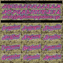 Load image into Gallery viewer, Custom Camo Light Blue-Pink Authentic Salute To Service Baseball Jersey